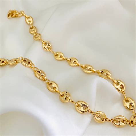 14k gold gucci style chains|gucci 18k gold barrel necklace.